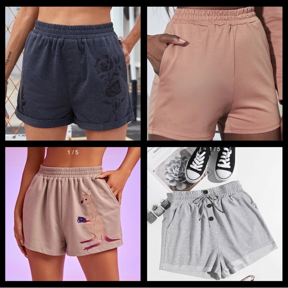 4 Shein size S shorts